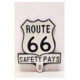 Route 66 Safety Pays Tag topper