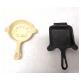 Vintage Griswold and Modern maid cast iron ashtray