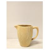 Vintage Yellow McCoy Pottry Milk Pitcher