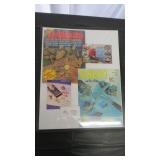 Framed Gold Nugget and Magazine covers