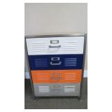 Metal storage cabinet