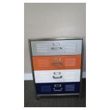 Metal storage cabinet