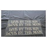 2 wood wall hanging