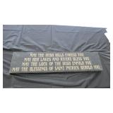irish wood wall hanging