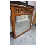 Oak Wall Mount Mirror