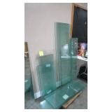 assorted glass shelves & more