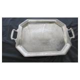 Silver serving tray