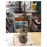 Antique metal lamp