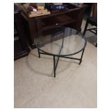 Round glass table