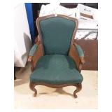 Wicker side arm chair