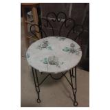 Wrought Iron Vanity Seat