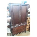 2 Piece Armoire TV Cabinet