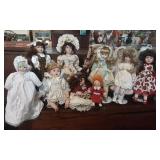 Huge Lot of Porcelain Dolls