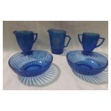 Blue Depression Glass