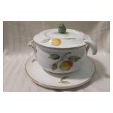 Soup Tureen w/Ladle & Plate