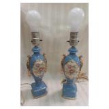 Blue Porcelain Lamps