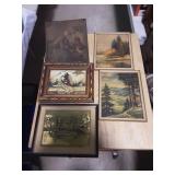 Lot of framed pictures