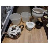 McCoy and Fire King vases and more