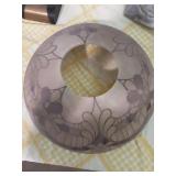 Decorative glass lampshade