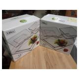 Pair of Libbey 12 piece tempo dinnerware sets