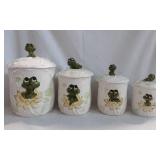 Vintage Frog Canister Set Vintage Frog Canister Set