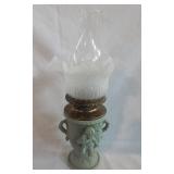 Vintage Oil Lamp w/Angel Base Vintage Oil Lamp w/Angel Base