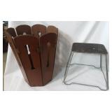 Vintage Waste Can & Step Stool Vintage Waste Can & Step Stool