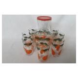 Retro Juice Pitcher/Glass Set Retro Juice Pitcher/Glass Set