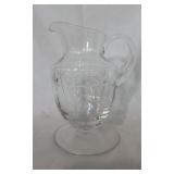 Etched Glass Pitcher Etched Glass Pitcher