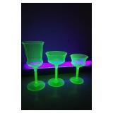 Vaseline Glassware Set Vaseline Glassware Set