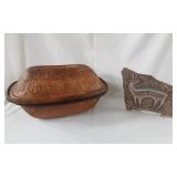 Clay Baker & Petroglyph Stone Clay Baker & Petroglyph Stone