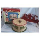 Vintage Cake Tin & Bench