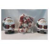 Vintage Santa Lights & New Canisters