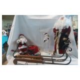 Santa Tree Topper & Light-up Santa