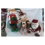 Plush Santa, Reindeer, & Elves