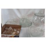 Snowflake Plate Set, Glass Ornaments