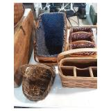 Wicker basket lot