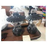 Pair of oil lamps