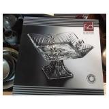 F & D Crystal Glass Footed Bowl