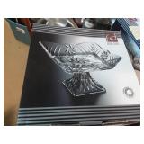 F & D Crystal Glass Footed Bowl