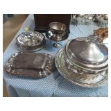Silver plated serving lot