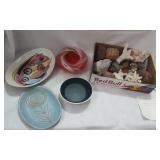 Retro Ashtray, Dishes & Rocks