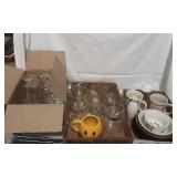 Assorted Glassware & Nascar Glasses