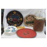 Retro Ice Bucket, Trays, plates