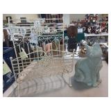 Log holder and stone cat