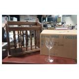 New Wine Glasses & Magazine Rack