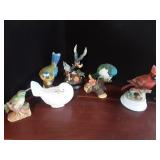 Bird figurine lot