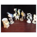 Bird figurine lot
