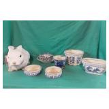 Blue Oriental Planters