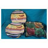 Fiesta Server & Plates